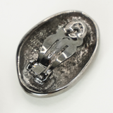 Yves Saint Laurent 1980s-1990's Sculptural Oval Earrings
