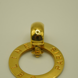 Céline Paris 1980’s Gold Door Knocker Hoop Earrings