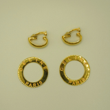 Céline Paris 1980’s Gold Door Knocker Hoop Earrings