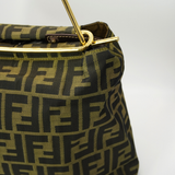 Fendi 1990’s Rare FF Zucca Monogram Canvas Hoop Handle Bag