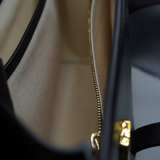 Bally Baroque Fold Black Leather Shoulder Bag