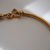 Givenchy 1980's 4G Logo Torque Collar Necklace