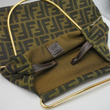Fendi 1990’s Rare FF Zucca Monogram Canvas Hoop Handle Bag