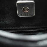 Gucci Bamboo Nylon Leather Black Shoulder Bag