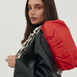 Bottega Veneta Red Chain Pouch Bag