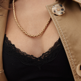 Christian Dior 1970's Gold Tone Twist Chain Necklace