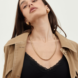 Christian Dior 1970's Gold Tone Twist Chain Necklace