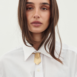 Christian Dior Gold Dual Pendant Necklace / Brooch