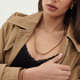 Christian Dior 1970's Gold Tone Twist Chain Necklace