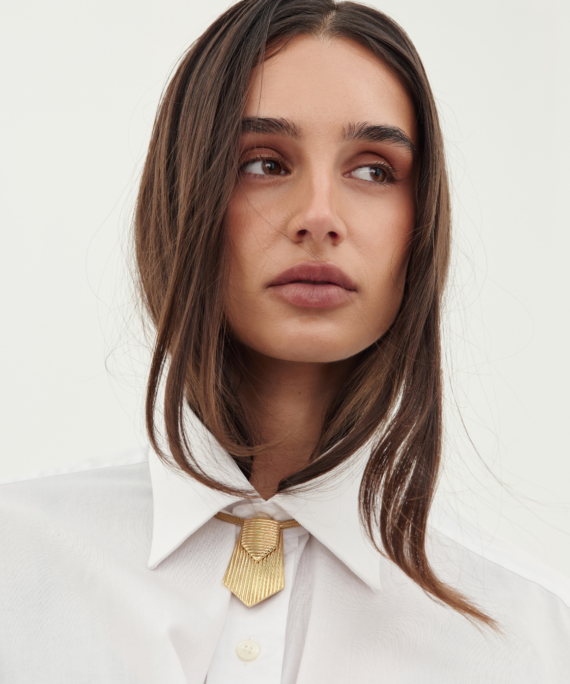 Christian Dior Gold Dual Pendant Necklace / Brooch