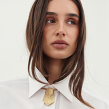 Christian Dior Gold Dual Pendant Necklace / Brooch