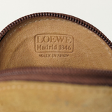 LOEWE - c. 1980’s Anagram Suede Coin Purse