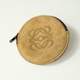 LOEWE - c. 1980’s Anagram Suede Coin Purse
