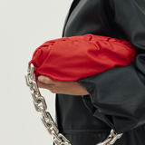 Bottega Veneta Red Chain Pouch Bag
