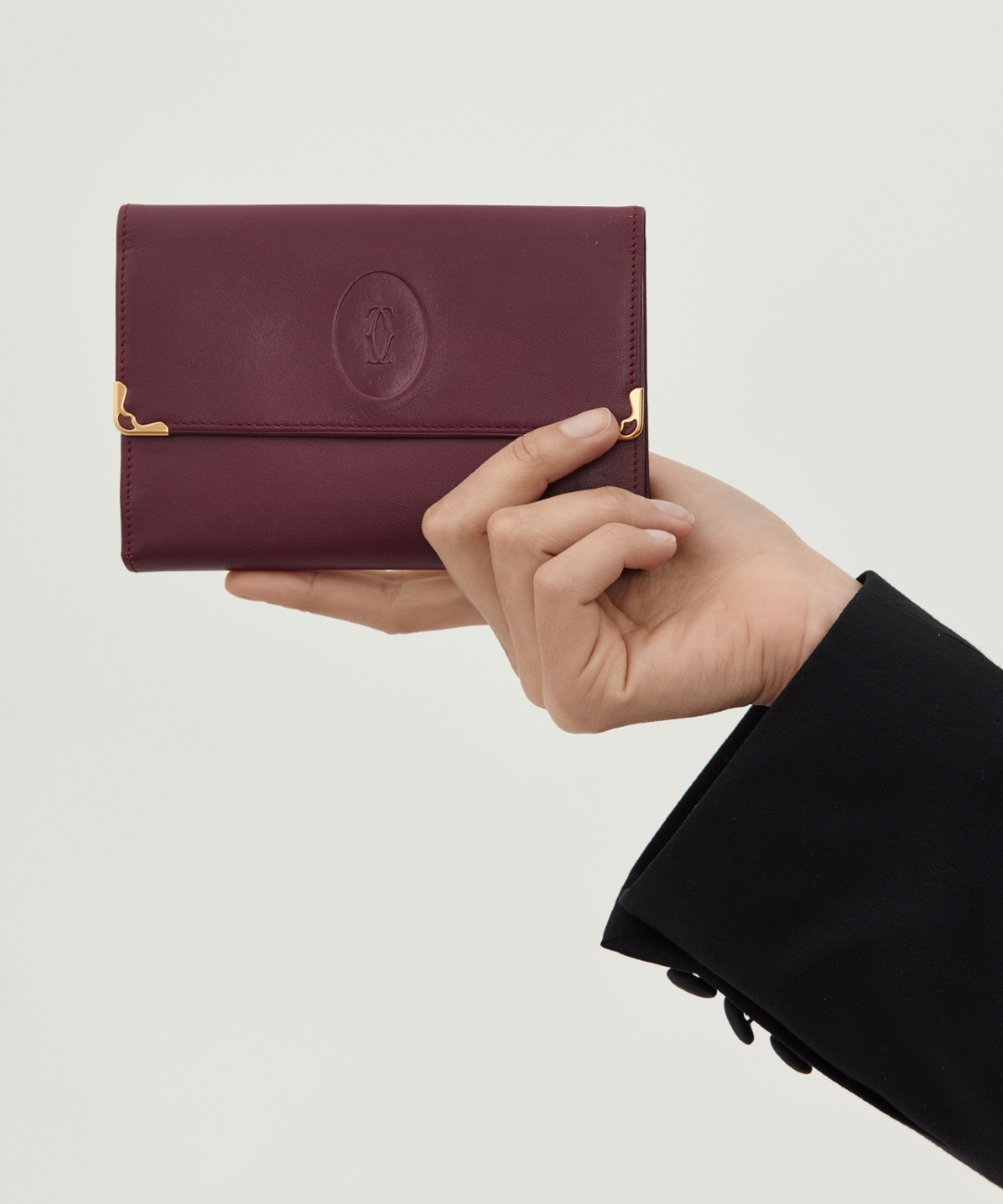 Cartier - c. 1980s Must de Cartier Bordeaux Leather Wallet