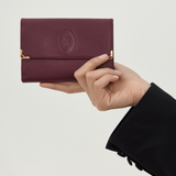 Cartier - c. 1980s Must de Cartier Bordeaux Leather Wallet