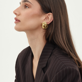 Christian Dior 1980's Gold Knot Earrings