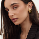 Christian Dior 1980's Gold Knot Earrings