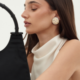 Gucci Bamboo Nylon Leather Black Shoulder Bag