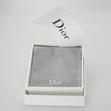 Christian Dior Silver Safety Pin Rhinestone Choker Necklace