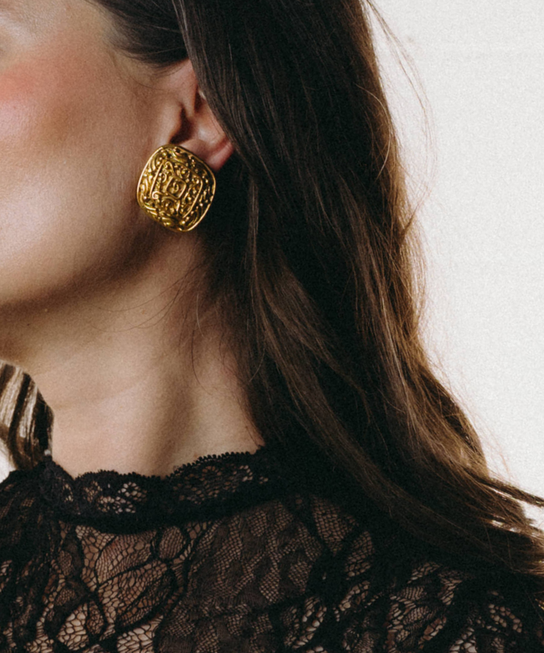 Chanel 1980's Rare CC Arabesque Filigree Clip-On Earrings
