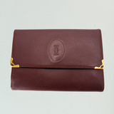 Cartier - c. 1980s Must de Cartier Bordeaux Leather Wallet