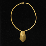 Christian Dior Gold Dual Pendant Necklace / Brooch