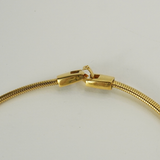 Givenchy 1970's Sculptural Two-Tone Tubogas Collar Necklace