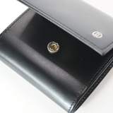 Cartier 1980-1990's Smooth Black Leather Square Coin Purse
