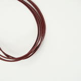 BVLGARI 1980's Multi-Strand Burgundy Leather Cord Choker