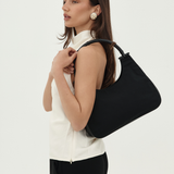 Gucci Bamboo Nylon Leather Black Shoulder Bag