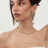 Givenchy 1980's Gold Door Knocker Clip-On Earrings