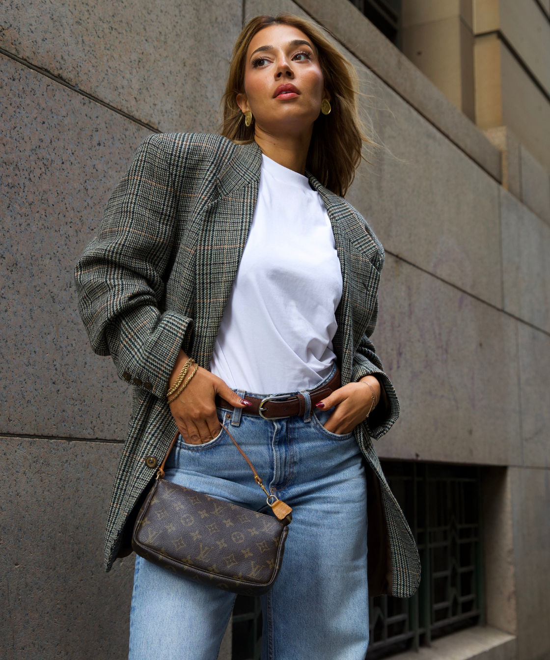 Louis Vuitton Monogram Canvas Pochette Shoulder Bag