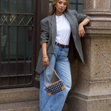 Celine C Macadam Denim Shoulder Bag Pouch