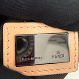 Fendi Zucchino Canvas Oyster Hobo Bag