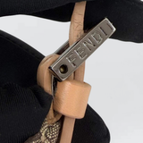 Fendi Zucchino Canvas Oyster Hobo Bag