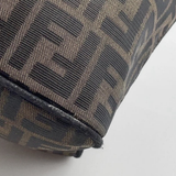 Fendi Vintage Zucca Canvas Crescent Hobo Mamma Baguette Bag