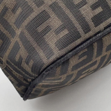 Fendi Vintage Zucca Canvas Crescent Hobo Mamma Baguette Bag