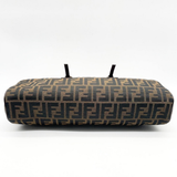 Fendi Tobacco Zucca Canvas & Leather East West Satchel Boston Bag