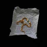 Christian Dior 1970's Rhinestones, Gold-Plated Curb Chain Bracelet