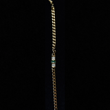 Christian Dior 1970's Rhinestones, Gold-Plated Curb Chain Bracelet