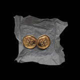 Givenchy 1980's 4G Logo Coin Clip On Earrings