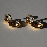 Givenchy 1980's Gold Door Knocker Clip-On Earrings