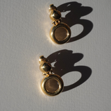 Givenchy 1980's Gold Door Knocker Clip-On Earrings