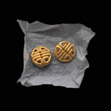 Givenchy 1980s - 4G Logo Textured Clip-On Earrings