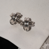 Tiffany & Co. 1990's Silver 925 Signature Cross "X" Clip-On Earrings