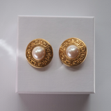 Givenchy 1980's Faux Pearl Clip-On Earrings