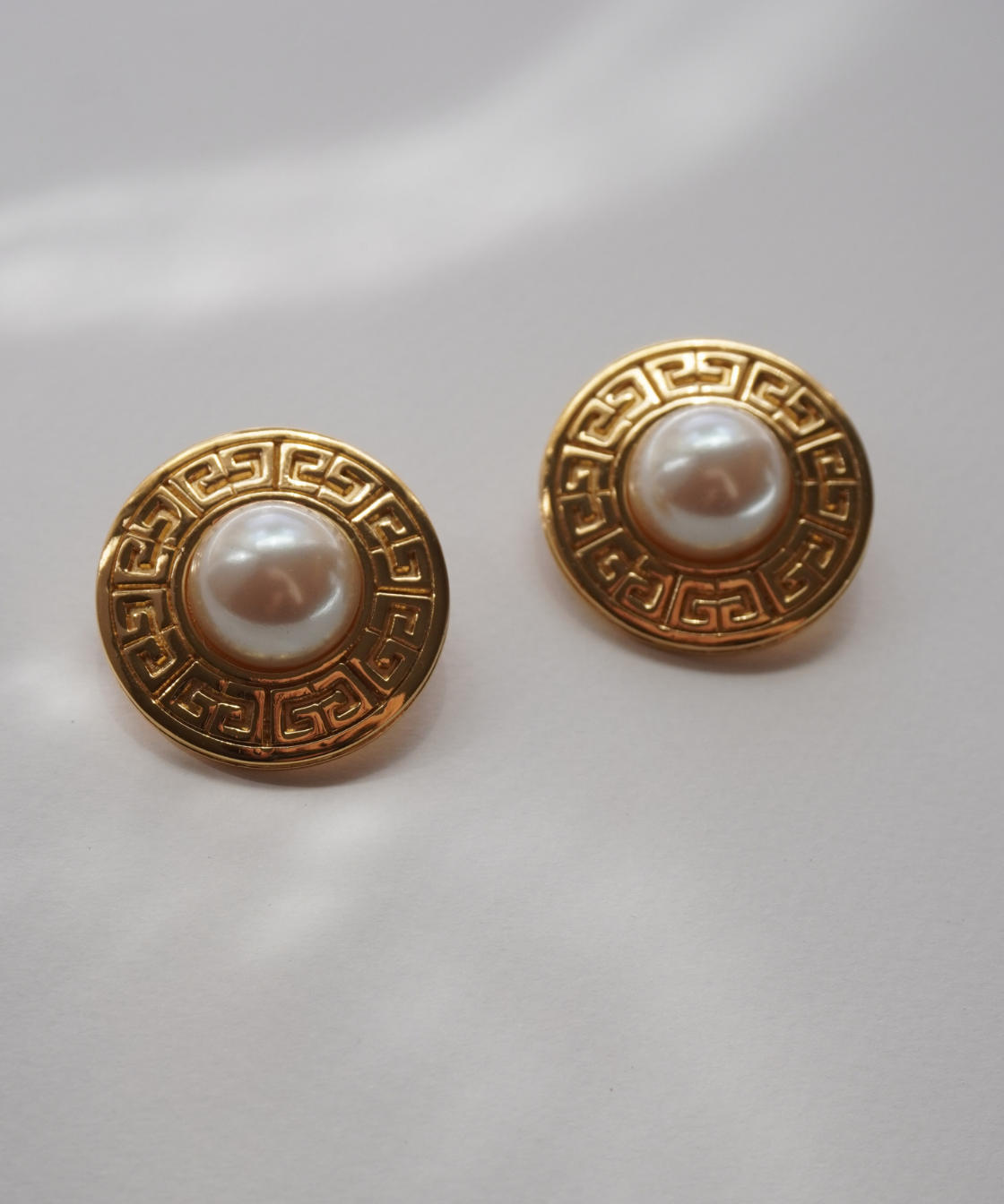 Givenchy 1980's Faux Pearl Clip-On Earrings