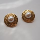 Givenchy 1980's Faux Pearl Clip-On Earrings