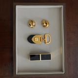 Christian Dior 1980's Gold Knot Clip-On Earrings